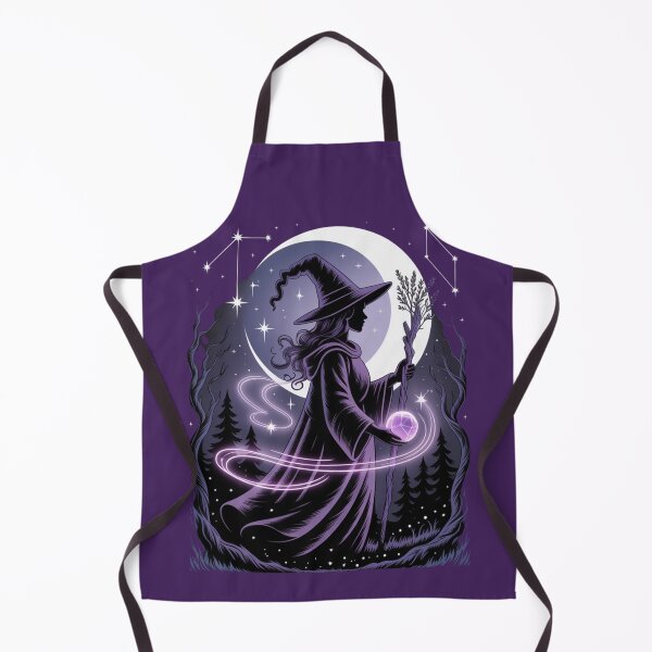 Item preview, Mystical Witch Silhouette Art - Purple Moon Magic Celestial Witchcraft Design designed and sold by Random Candy Studio.