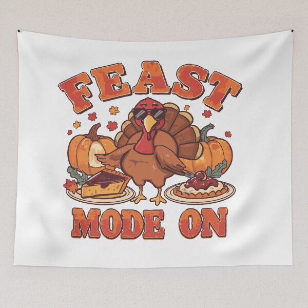 Item preview, Feast Mode On – Funny Thanksgiving Design for Food Lovers designed and sold by WearTheArtx.