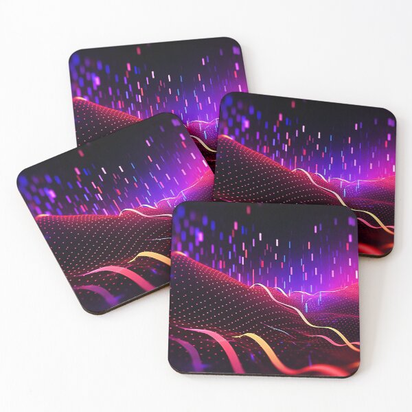 Item preview, Techno Futuristic Fantasy World In Neon-Colored Hues designed and sold by DEC02.