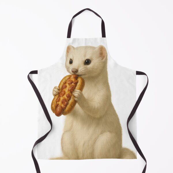 Item preview, Ermine Eating a Chili Cheese Dog designed and sold by thehaywirehoney.