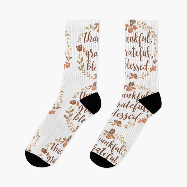 Item preview, Thankful Grateful Blessed – Minimal Thanksgiving Quote Design designed and sold by WearTheArtx.