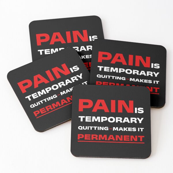 Item preview, Pain Is Temporary Quitting Makes It Permanent | Motivational Quote Design designed and sold by P&B Digital Art.