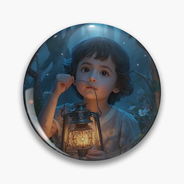 Item preview, Dreamlight Journey – Child Holding Lantern in Dark Forest designed and sold by Valeree Store.