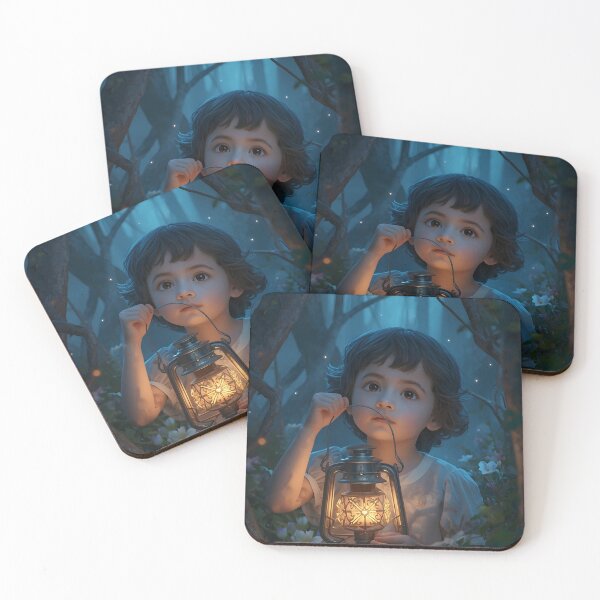 Item preview, Dreamlight Journey – Child Holding Lantern in Dark Forest designed and sold by Valeree Store.
