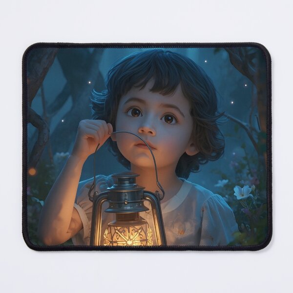 Item preview, Dreamlight Journey – Child Holding Lantern in Dark Forest designed and sold by Valeree Store.