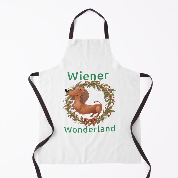 Item preview, Wiener Wonderland Dachshund Festive Wreath designed and sold by imaginewoefully.