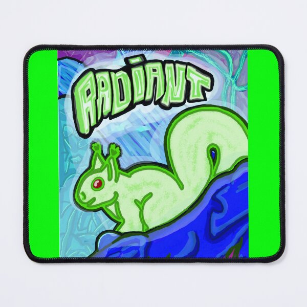 Item preview, Radiant Green Extraterrestrial Alien Squirrel Poster designed and sold by EMJeanmougin.