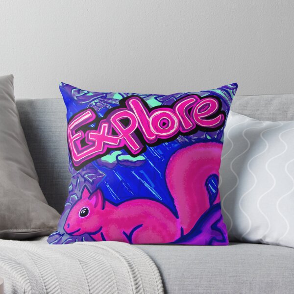 Item preview, Neon Color Pop Explore Squirrel  designed and sold by EMJeanmougin.