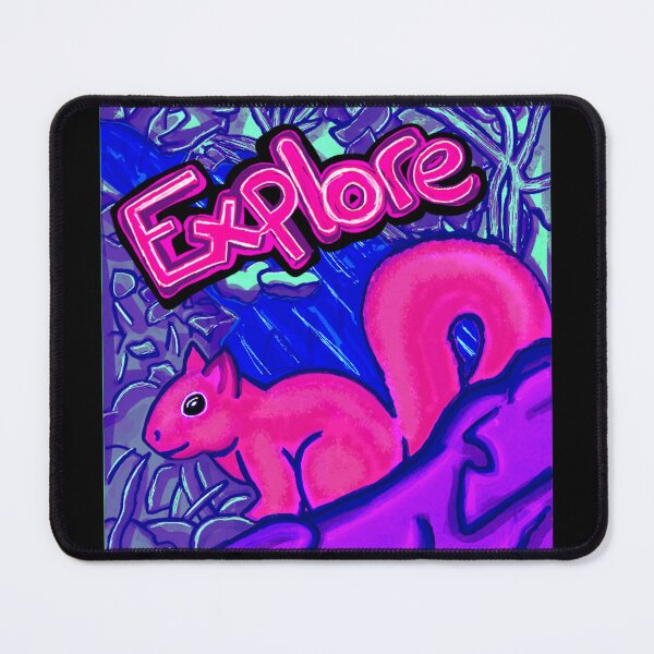Item preview, Neon Color Pop Explore Squirrel designed and sold by EMJeanmougin.