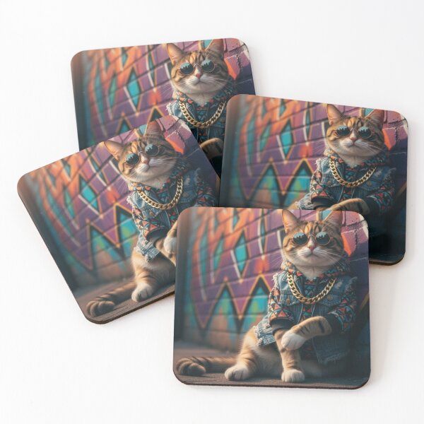 Item preview, Cool street cat designed and sold by beMyMeow.