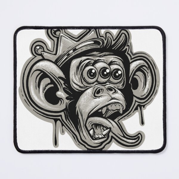 Item preview, Triple eye chimp king designed and sold by Screaming Monkey.