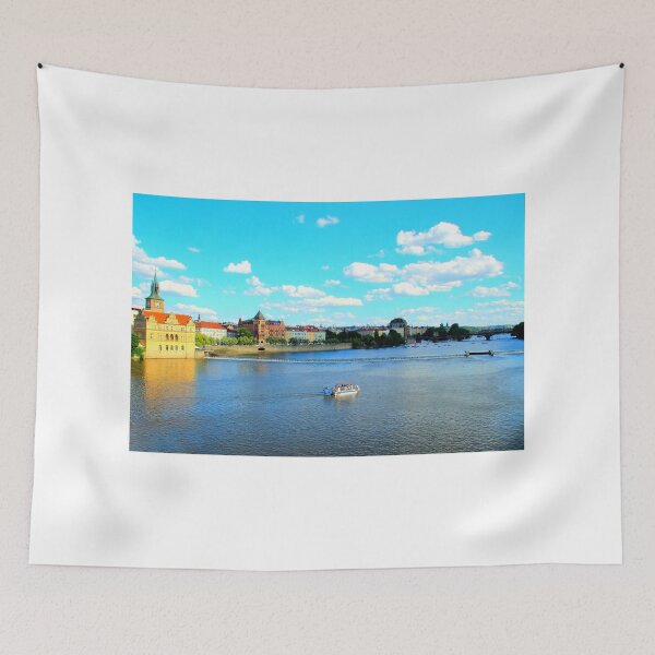 Item preview, View of the Vltava River in Prague, Czech Republic designed and sold by Kristina Drozd.
