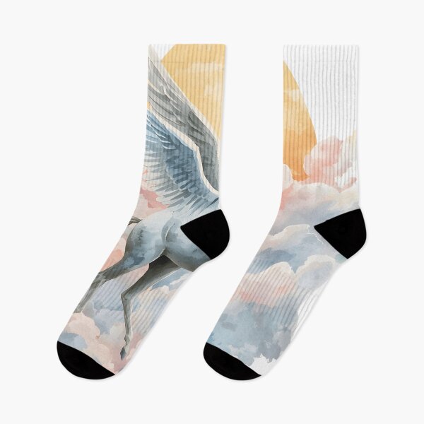 Item preview, Pegasus in Pastel Clouds – Dreamy Fantasy Watercolor Design designed and sold by Valeree Store.