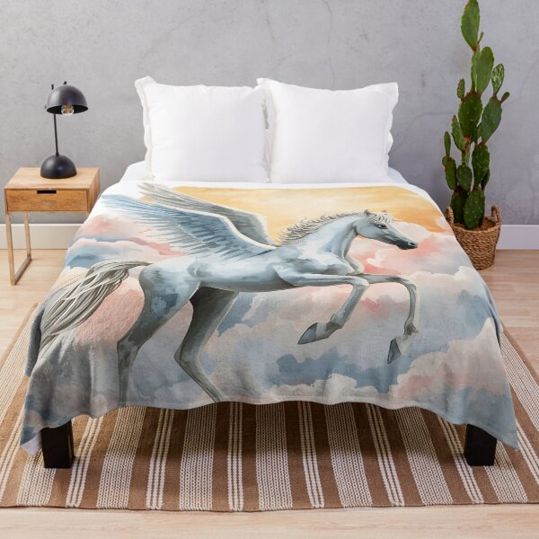 Item preview, Pegasus in Pastel Clouds – Dreamy Fantasy Watercolor Design designed and sold by Valeree Store.