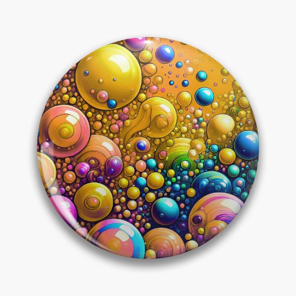 Item preview, 3D-Style Fantasy Neon-Colorful Marbled Bubbles Abstract Designs designed and sold by DEC02.