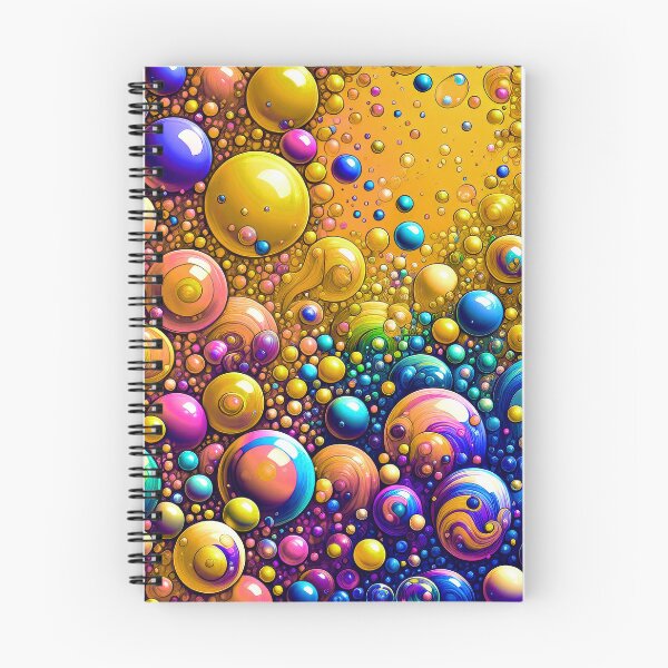 Item preview, 3D-Style Fantasy Neon-Colorful Marbled Bubbles Abstract Designs designed and sold by DEC02.