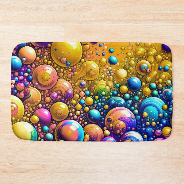 Item preview, 3D-Style Fantasy Neon-Colorful Marbled Bubbles Abstract Designs designed and sold by DEC02.
