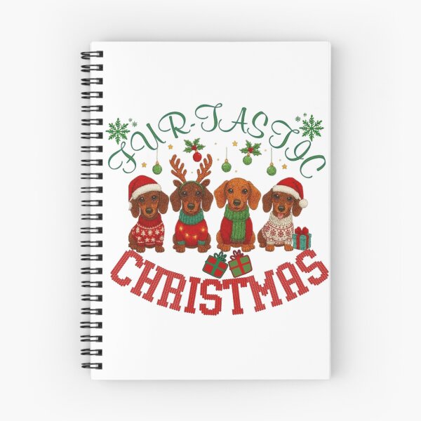Item preview, Fur-tastic Pupplies Christmas Embroidered Multicolor Text designed and sold by DivineHaven.