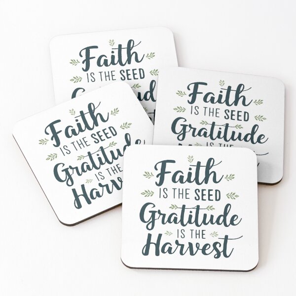 Item preview, Faith Is The Seed, Gratitude Is The Harvest Thanksgiving Design designed and sold by TrueImage1.
