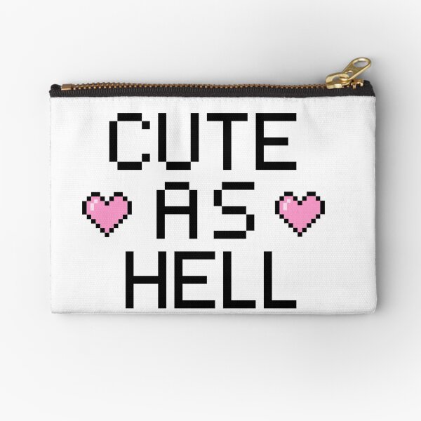 Pixel - Cute as Hell Zipper Pouch