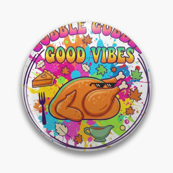 Item preview, Gobble Gobble Good Vibes - Retro Thanksgiving Fun designed and sold by RainUlan53.