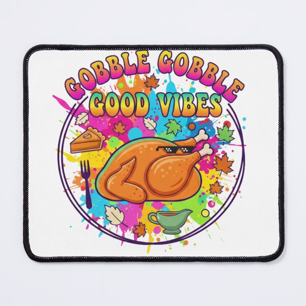 Item preview, Gobble Gobble Good Vibes - Retro Thanksgiving Fun designed and sold by RainUlan53.