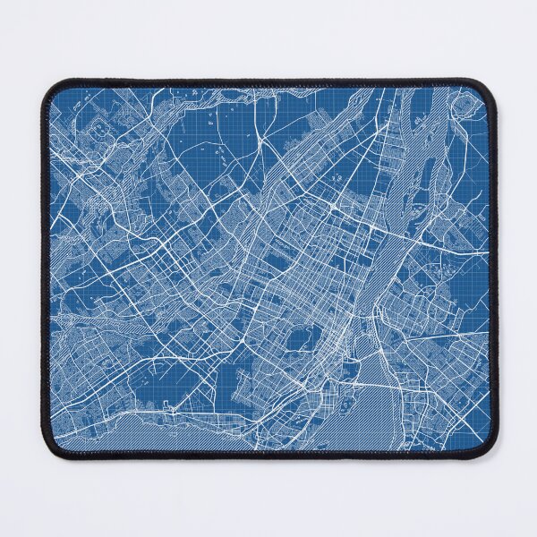 Item preview, Montreal City Map of Québec, Canada - Blueprint designed and sold by deMAP.