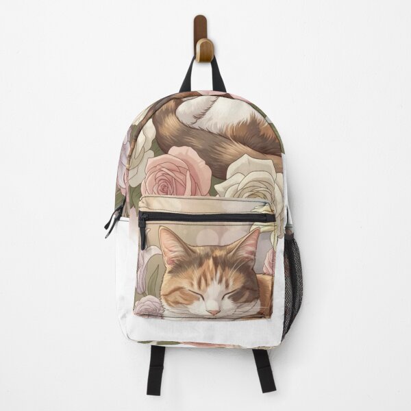 Item preview, Floral art cat designed and sold by beMyMeow.