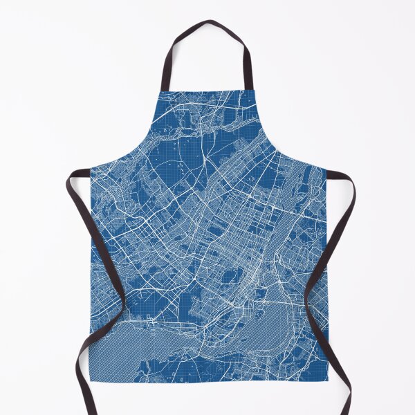 Item preview, Montreal City Map of Québec, Canada - Blueprint designed and sold by deMAP.