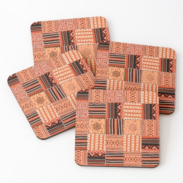 Item preview, African-Style Abstract Geometric Earthtones And Tangerine Designs  designed and sold by DEC02.