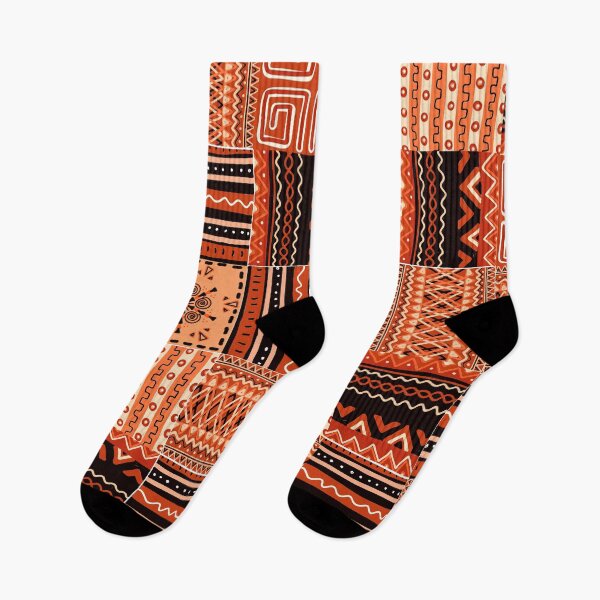 Item preview, African-Style Abstract Geometric Earthtones And Tangerine Designs  designed and sold by DEC02.