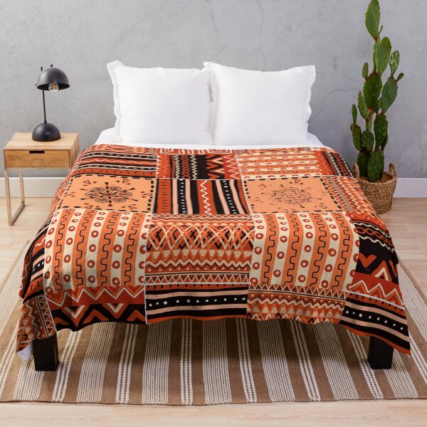 Item preview, African-Style Abstract Geometric Earthtones And Tangerine Designs designed and sold by DEC02.