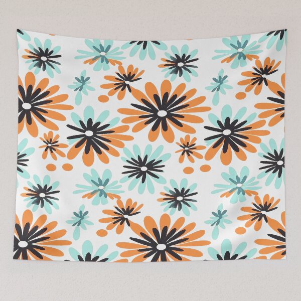 Item preview, Retro Flowers designed and sold by ViaARTfactory.