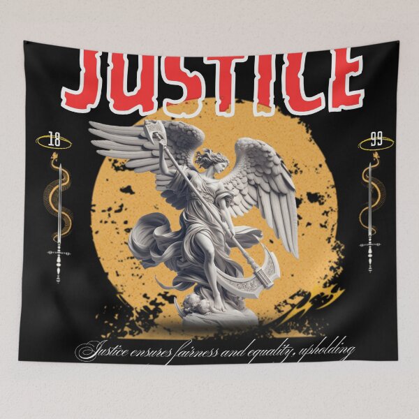 Item preview, justice, equality, truth, freedom, fairness, human rights, balance, law, moral courage, social justice, activism, peace, liberty, righteousness, designed and sold by Artdesign17.