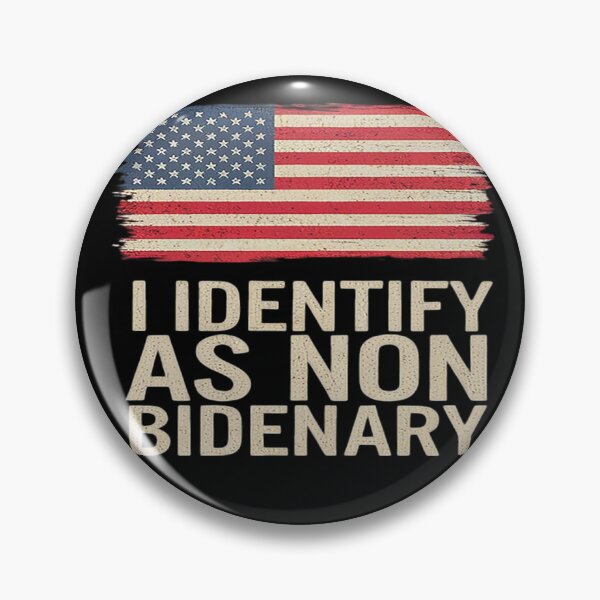 Item preview, I Identify As Non Bidenary Patriot American Flag 4th Of July  designed and sold by MonsterBuddiess.