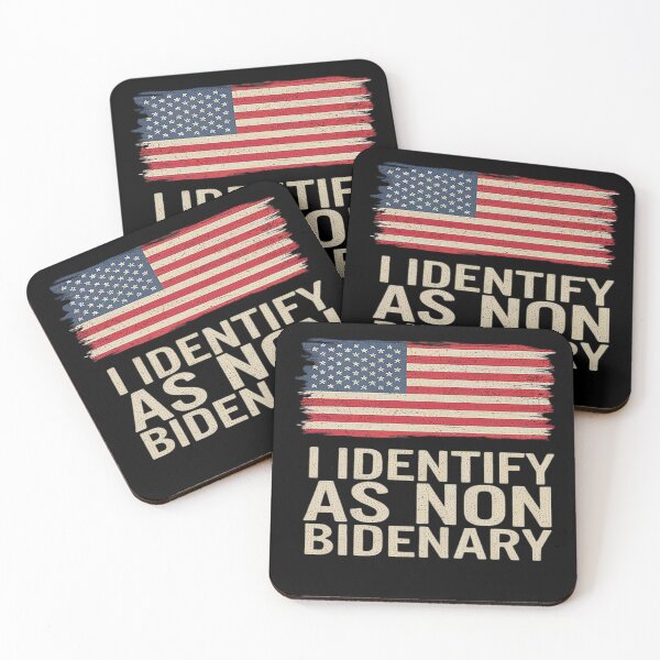 Item preview, I Identify As Non Bidenary Patriot American Flag 4th Of July  designed and sold by MonsterBuddiess.