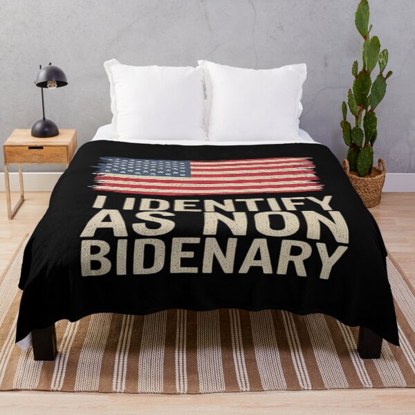Item preview, I Identify As Non Bidenary Patriot American Flag 4th Of July  designed and sold by MonsterBuddiess.