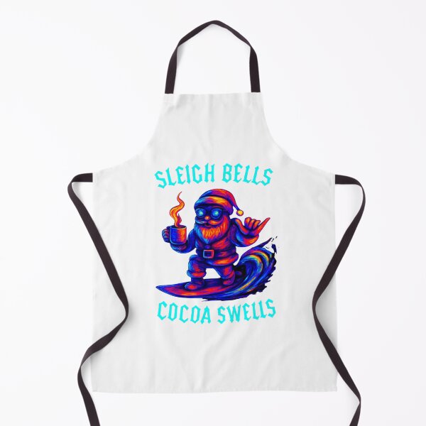 Item preview, Surf’s Up Santa Shreds Waves & Sips Cocoa Coffee Classic T-Shirt designed and sold by inkfluenceart.