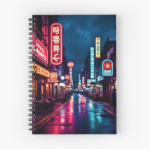 Item preview, ITAEWON RO KOREAN BUSTLING NEON STREETS designed and sold by DottedEarth.