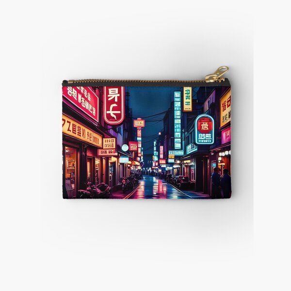 Item preview, ITAEWON RO KOREAN BUSTLING NEON STREETS designed and sold by DottedEarth.