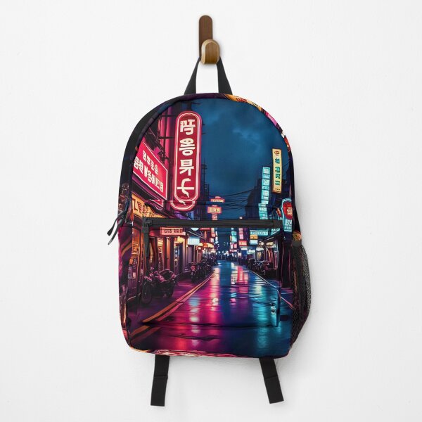 Item preview, ITAEWON RO KOREAN BUSTLING NEON STREETS designed and sold by DottedEarth.