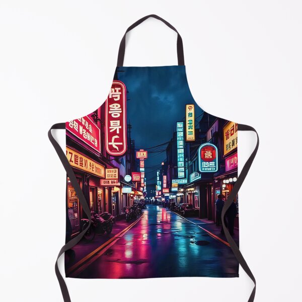 Item preview, ITAEWON RO KOREAN BUSTLING NEON STREETS designed and sold by DottedEarth.
