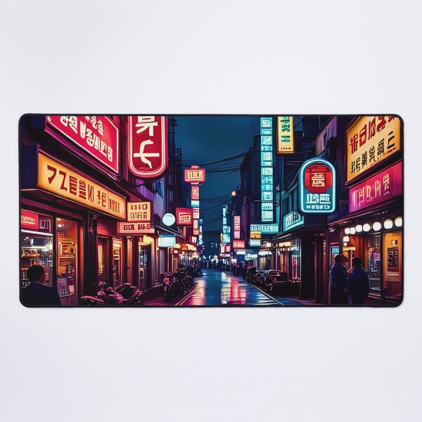 Item preview, ITAEWON RO KOREAN BUSTLING NEON STREETS designed and sold by DottedEarth.