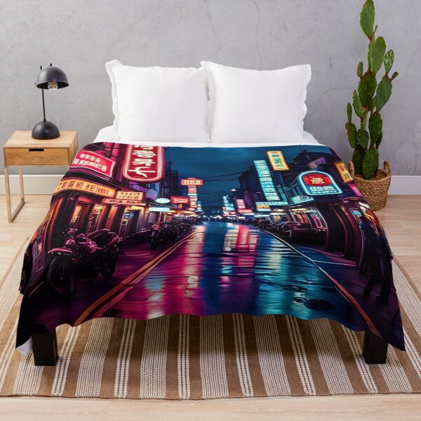 Item preview, ITAEWON RO KOREAN BUSTLING NEON STREETS designed and sold by DottedEarth.