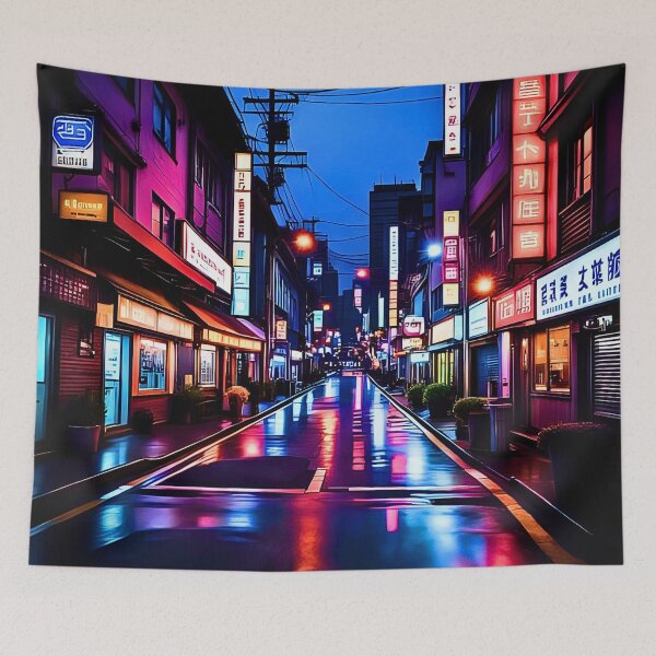 Item preview, ITAEWON RO URBAN NIGHTLIFE KOREAN STREETS designed and sold by DottedEarth.