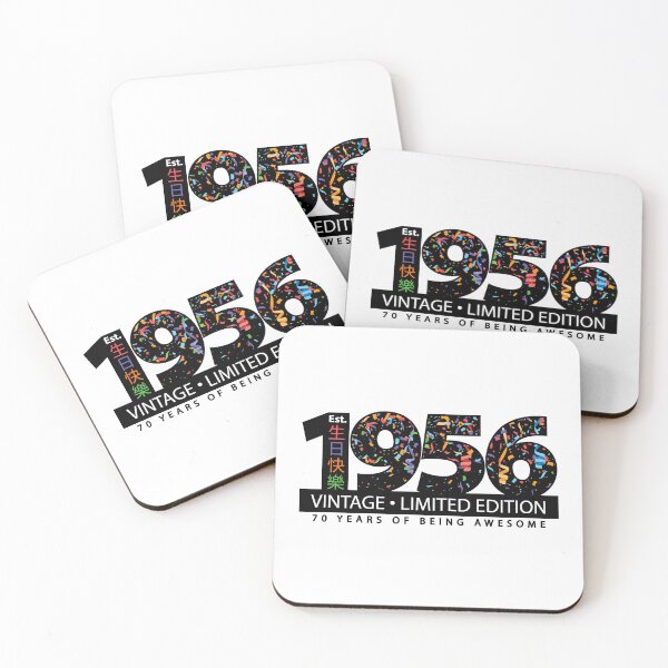Item preview, Happy 70th Est. 1956 Vintage Limited Edition 70 Years of Being Awesome designed and sold by PCStudio57.