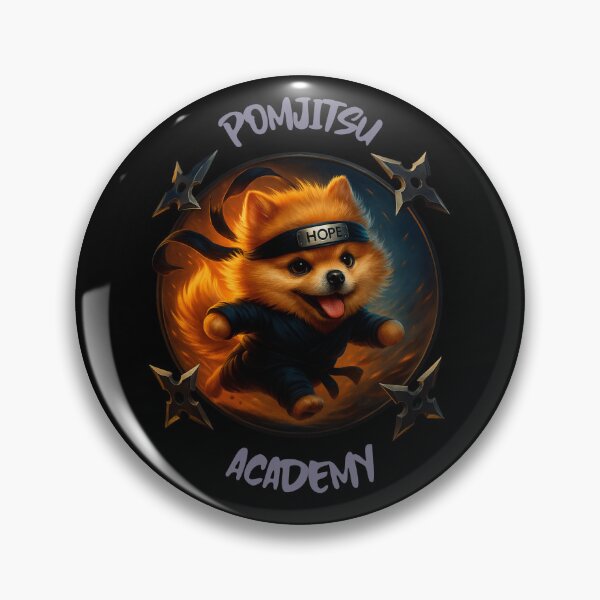 Item preview, Pomjitsu Academy Cute Pomeranian Ninja Dog designed and sold by RaglemPrintLab.