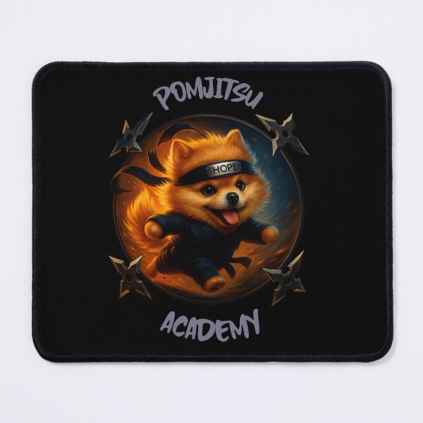 Item preview, Pomjitsu Academy Cute Pomeranian Ninja Dog designed and sold by RaglemPrintLab.