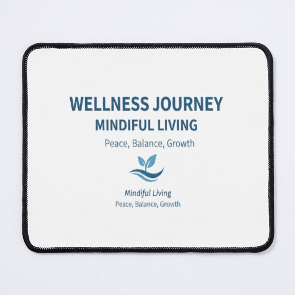 Item preview, Wellness Journey – Mindful Living | Peace, Balance, and Growth Motivation Design designed and sold by FunkyPatakha.