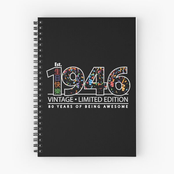 Item preview, Happy 80th Est. 1946 Vintage Limited Edition 80 Years of Being Awesome designed and sold by PCStudio57.